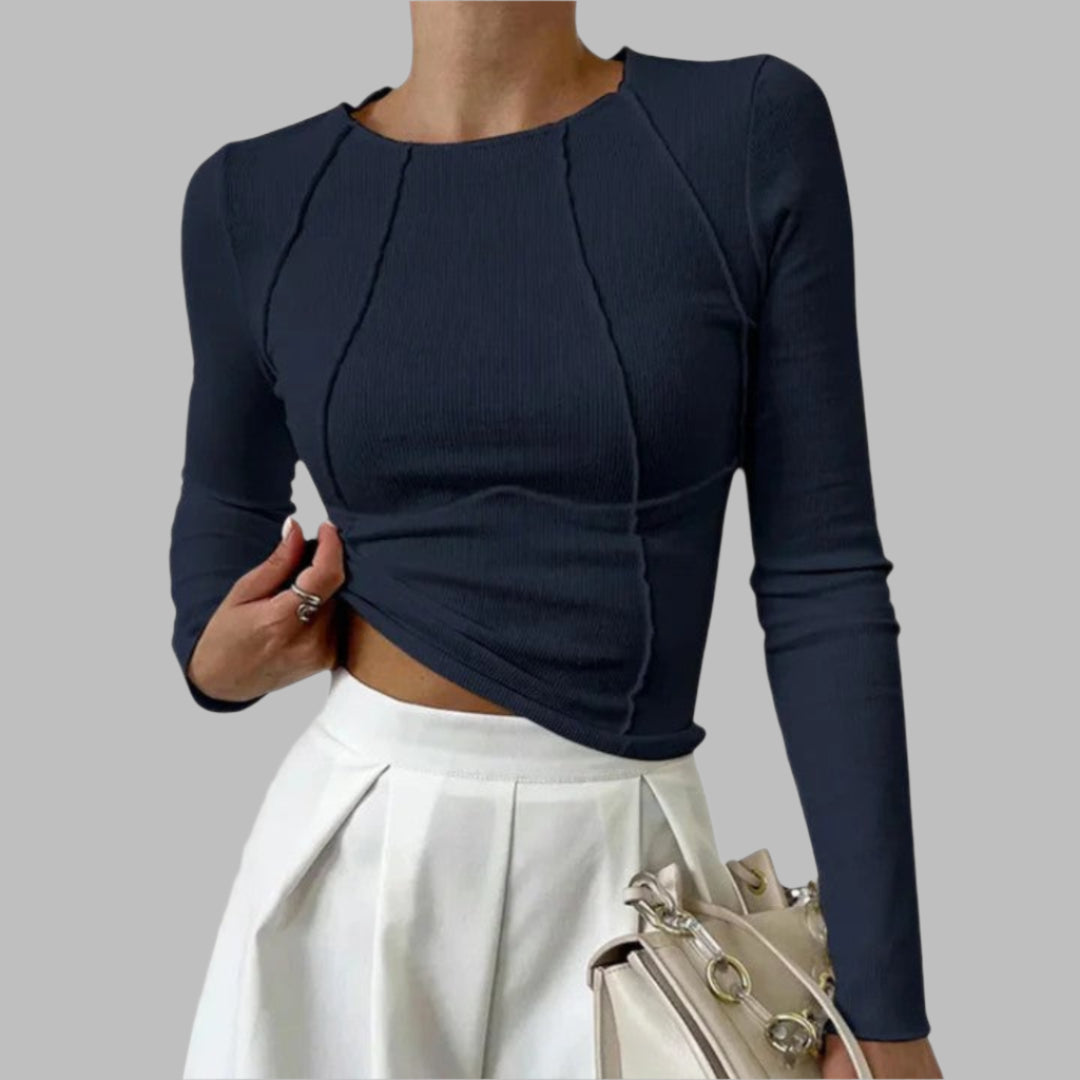 KORA | T-shirt Haut de Gamme Manches Longues – Doux et Raffiné
