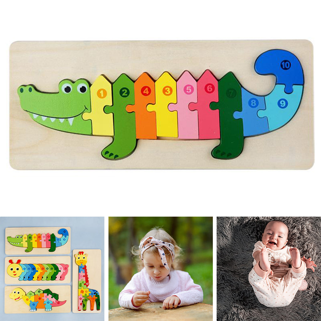 Jeu d'assemblage Bois Animaux pour Enfants