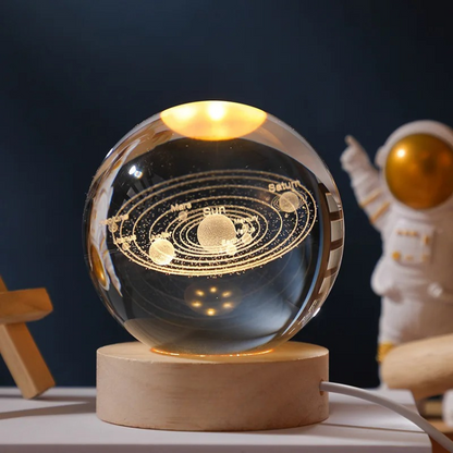 Lampe de Nuit Cristal 3D Céleste