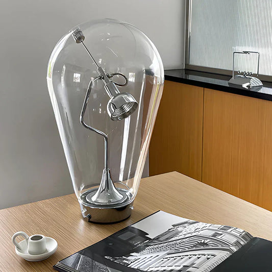 Lampe de Table Verre Décoratif avec Réglage de Luminosité - BlxckFR