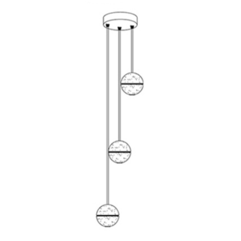 Luminaire Cristal Luxe Réglable