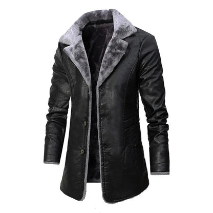 Blouson Rétro en Cuir Artificiel - BlxckFR
