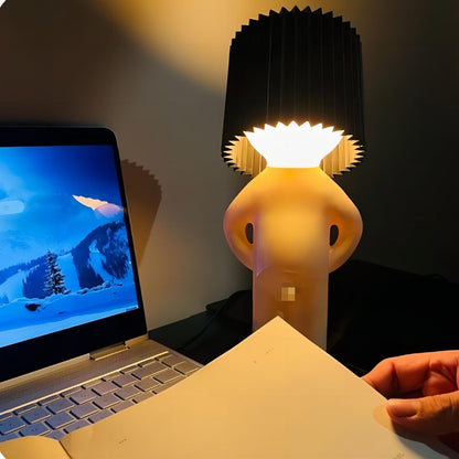 Lampe Décoration Originale avec Abat-jour Texturé