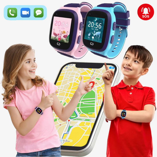 Montre Enfant GPS Connectée 4G Sécurité - blxckfr
