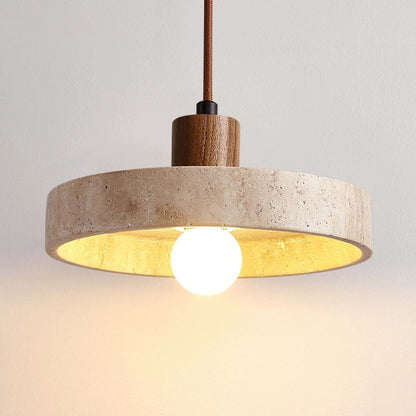 Lampe Suspendue Rustique en Pierre – Chic et Épuré - Foivo