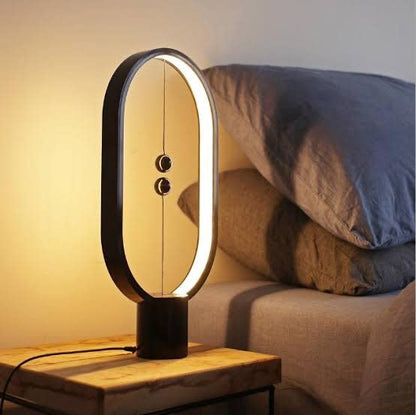 Lampe de Table en Bois avec Interrupteur Magnétique