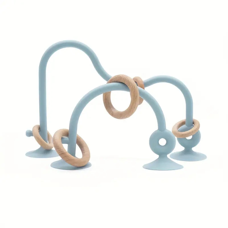 Bijou à Mâcher Bébé En Bois Et Silicone