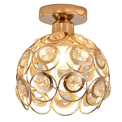 Lustre Luxe Or Suspendu pour Hall