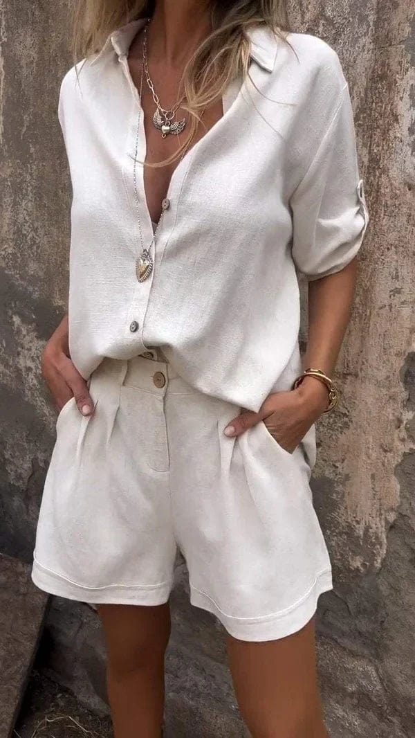Ensemble Lin Élégant pour Été