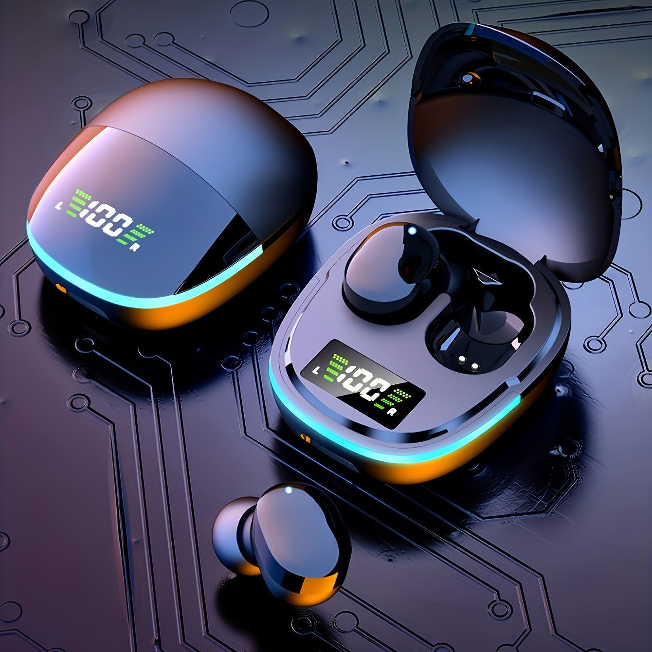 Casque Gaming LED Écran Lumineux - BlxckFR