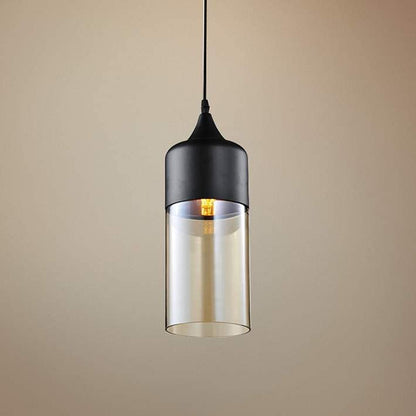 Lampe Industrielle Élégante en Métal et Verre