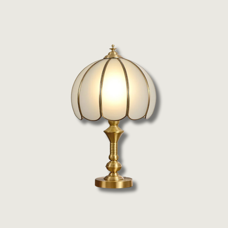 Lampe de Table en Métal et Verre Élégante Rétro Chic - Foivo