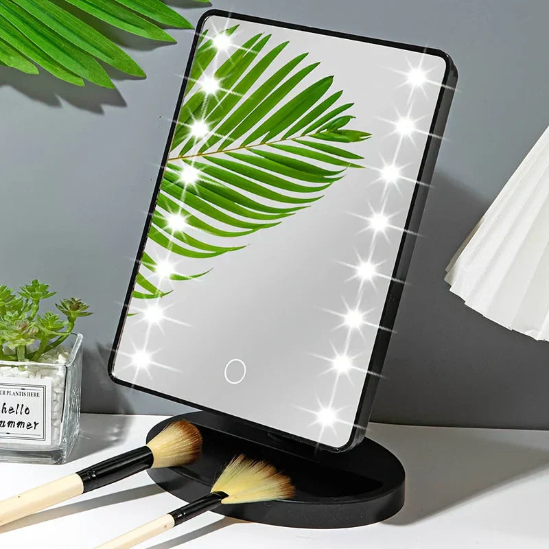 Miroir LED Lumineux avec Éclairage Régulable pour Maquillage Professionnel
