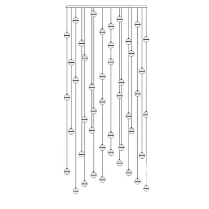 Luminaire Cristal Luxe Réglable