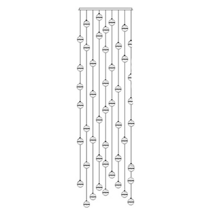 Luminaire Cristal Luxe Réglable