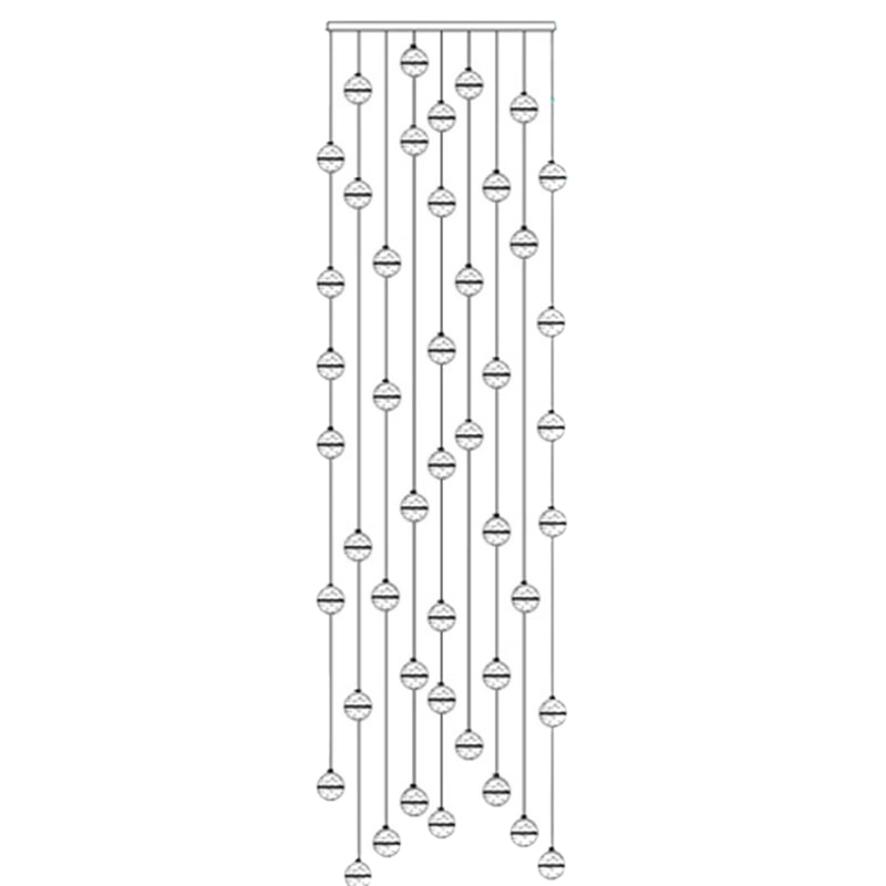 Luminaire Cristal Luxe Réglable