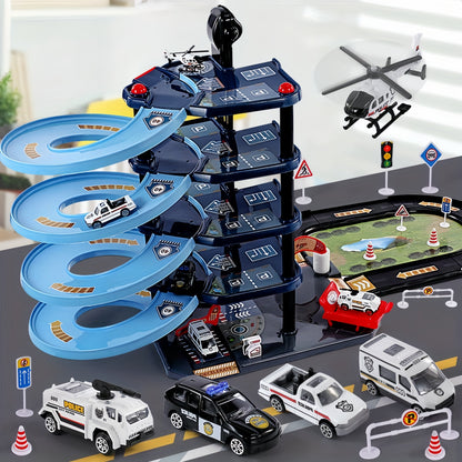 Véhicules de Secours Garages de Jeu avec Voitures de Pompiers et Police