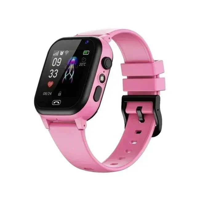 Montre GPS Enfant 4G avec Appels Vidéo, Bouton SOS, Jeux et Appareil Photo 13MP