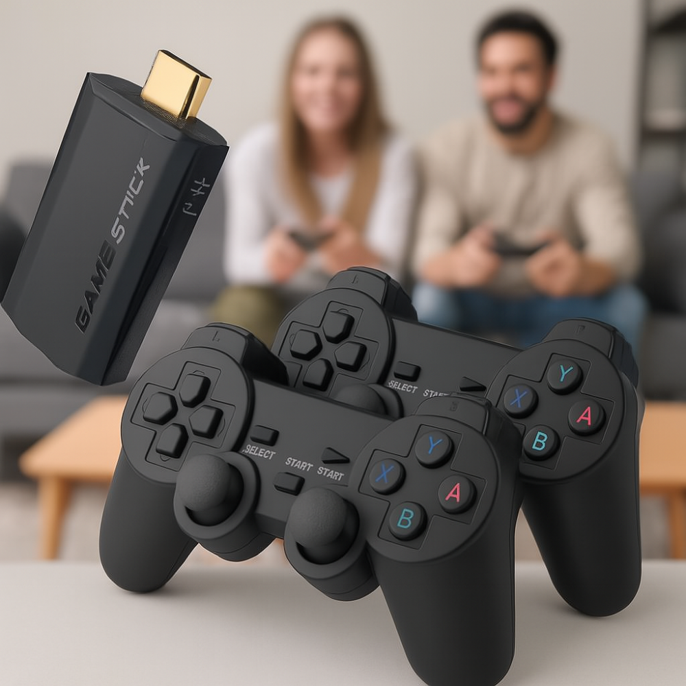 Console de Jeux Rétro 4K avec 2 Manettes Sans Fil - BlxckFR