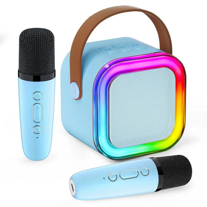 Kit Karaoké Portable avec 2 Micros Sans Fil