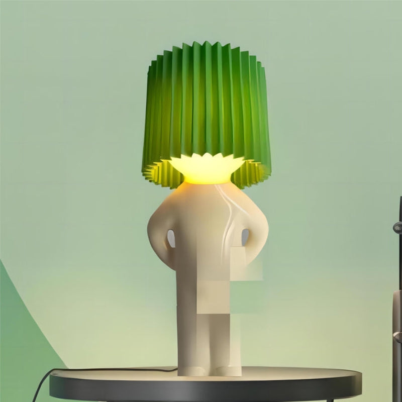 Lampe Décoration Originale avec Abat-jour Texturé