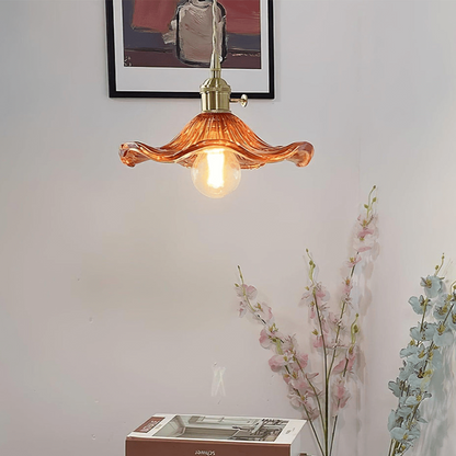 Lampe déco fleur exotique