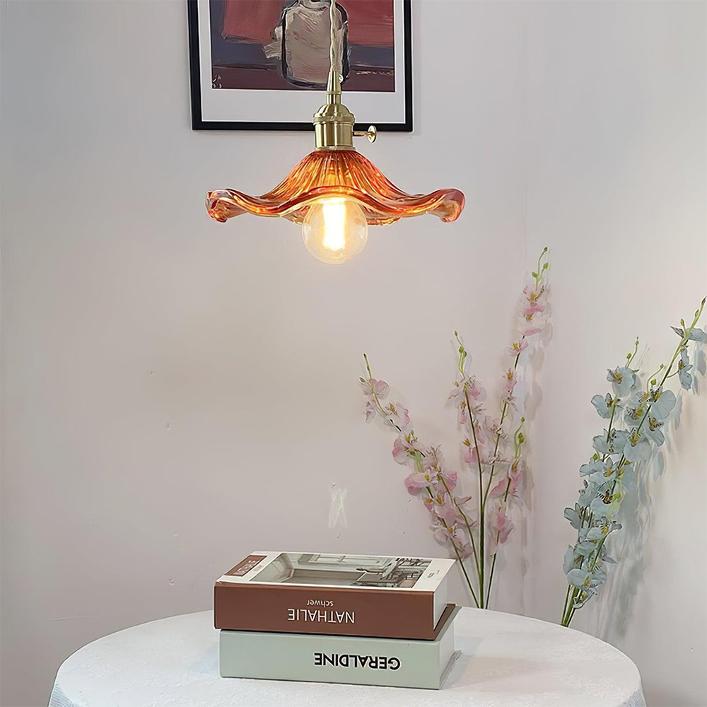 Lampe Suspendue LED Verre Délicat – Élégant et Chaud