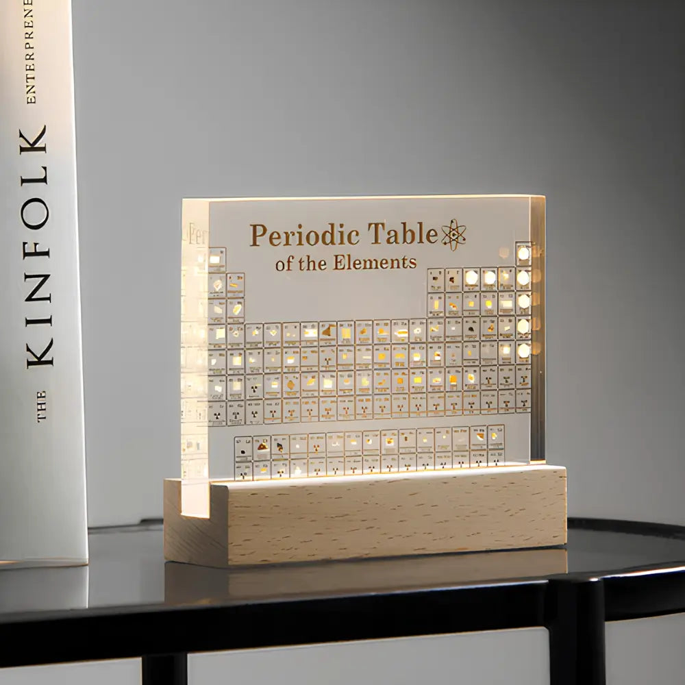 Lampe de Bureau en Acrylique Tableau Périodique Élégant - BlxckFR