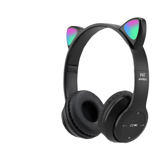 Casque Chat LED Bluetooth Écouteurs Sans Fil - BlxckFR