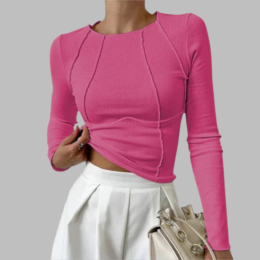 KORA | T-shirt Haut de Gamme Manches Longues – Doux et Raffiné