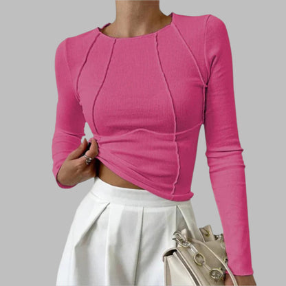 KORA | T-shirt Haut de Gamme Manches Longues – Doux et Raffiné