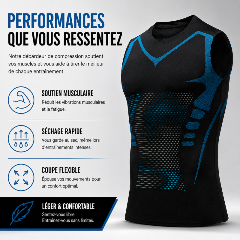 Débardeur Homme Sport Respirant Coupe Ajustée