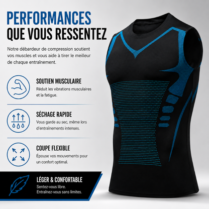 Débardeur Homme Sport Respirant Coupe Ajustée