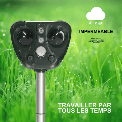Répulsif Ultrasonique Solaire Jardin Protection Durable