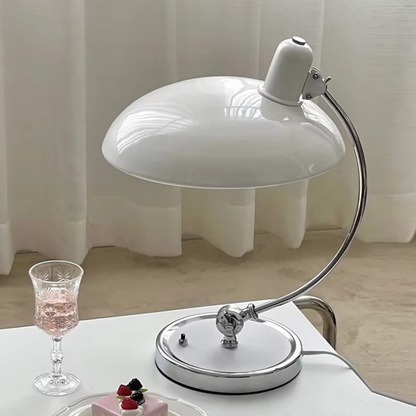 Lampe de Bureau Moderne en Métal Chromé