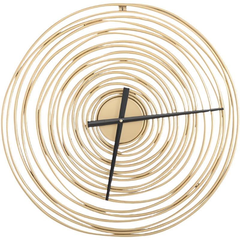 Horloge Murale Élégante en Doré - BlxckFR