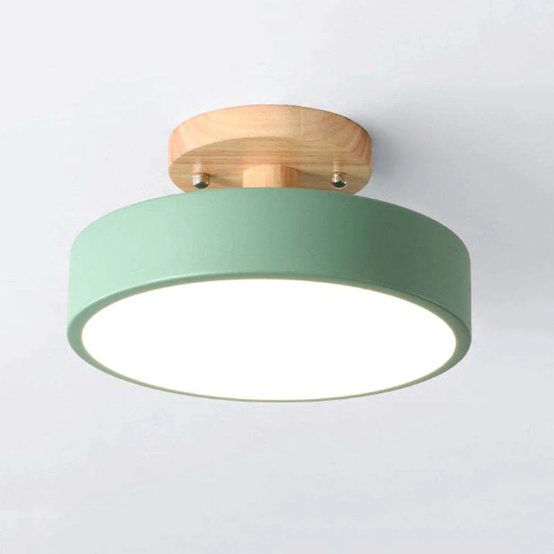 Lampe Plafond LED Design Bois - Éclairage Intelligente pour Maison et Bureau