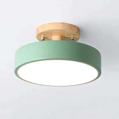 Lampe Plafond LED Design Bois - Éclairage Intelligente pour Maison et Bureau