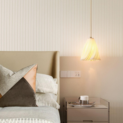 Lampe Suspendue Plissée Chic