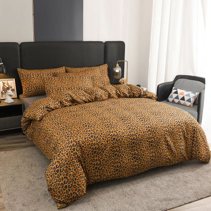 Housse de Couette Rayée Moderne en Polyester