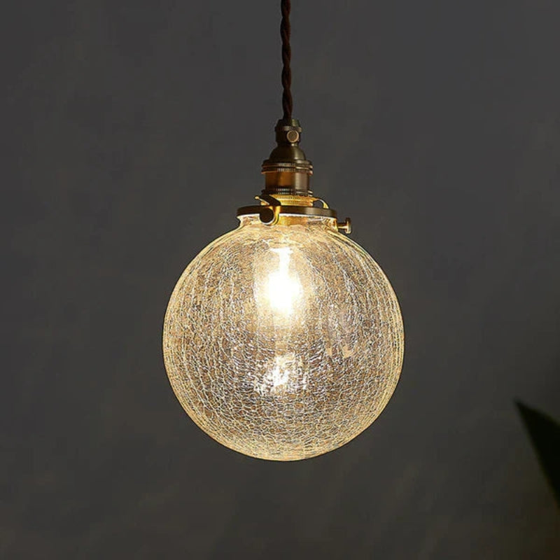 Luminaire Suspendu en Verre Transparent