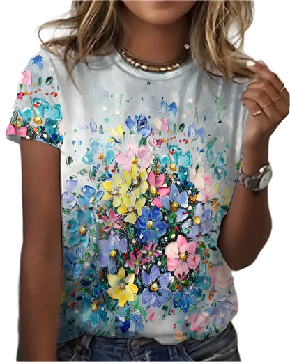 Chemisier Fleuri Élégant Féminin
