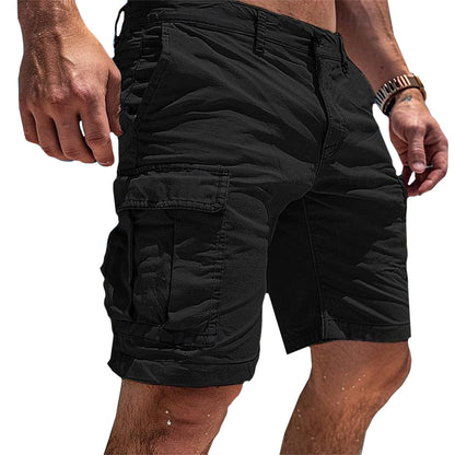 Shorts de Coton Cargo pour Homme avec Poches