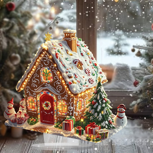 Maison en pain d'épice lumineuse de Noël décorative - BlxckFR