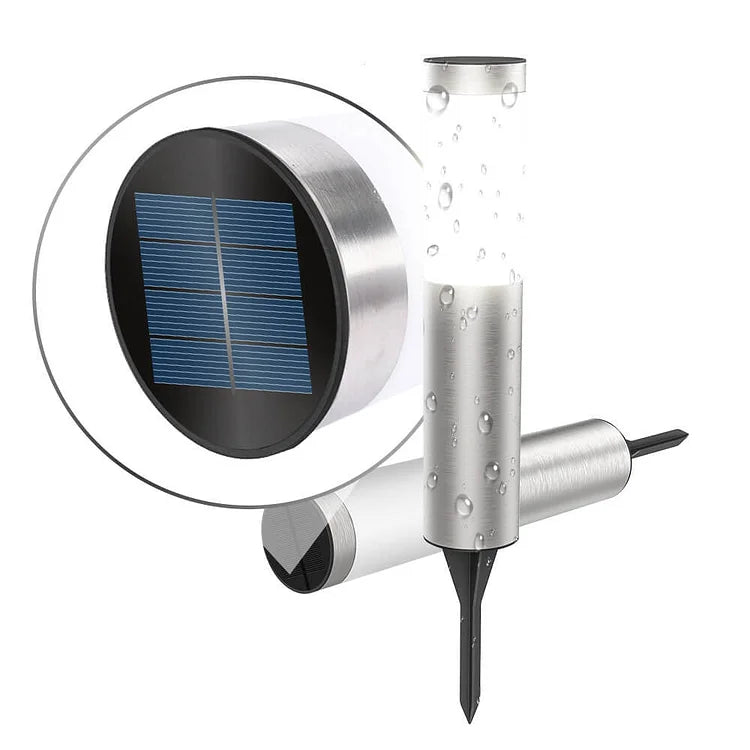 Lampe de Jardin Solaire Élégante en Acier avec LED Puissant