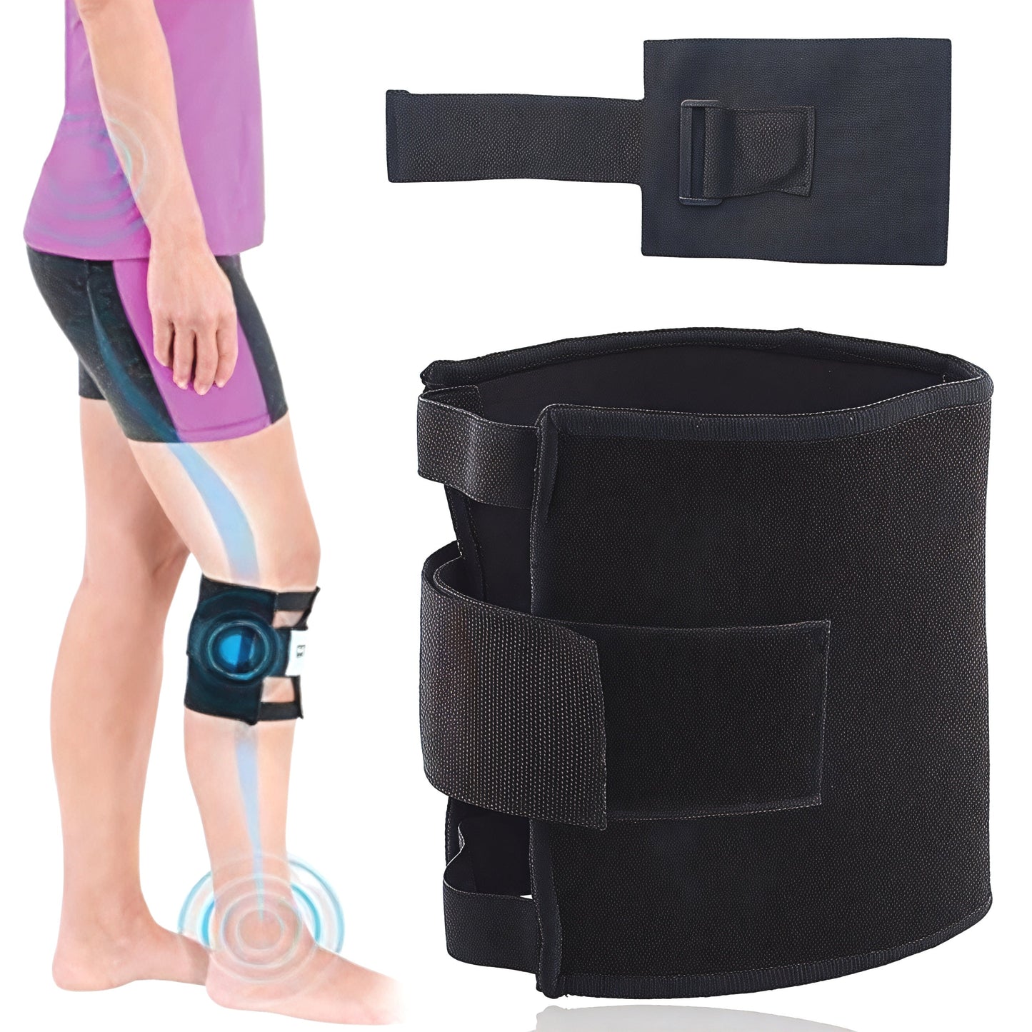 Genouillère de Compression Chaude pour Sciatique - BlxckFR