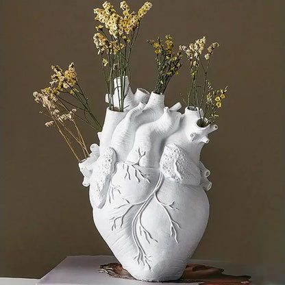 Vase Céramique Cœur Amour Élégant
