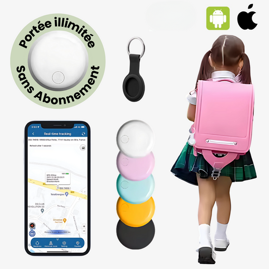 Traceur GPS Enfant Portable - Compatible Android et iOS - blxckfr