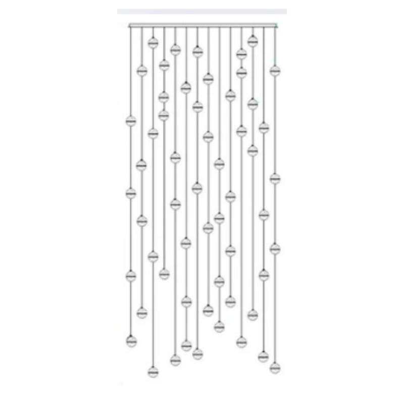 Luminaire Cristal Luxe Réglable