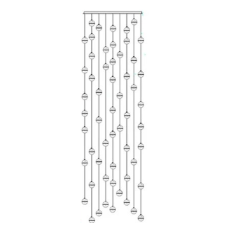 Luminaire Cristal Luxe Réglable